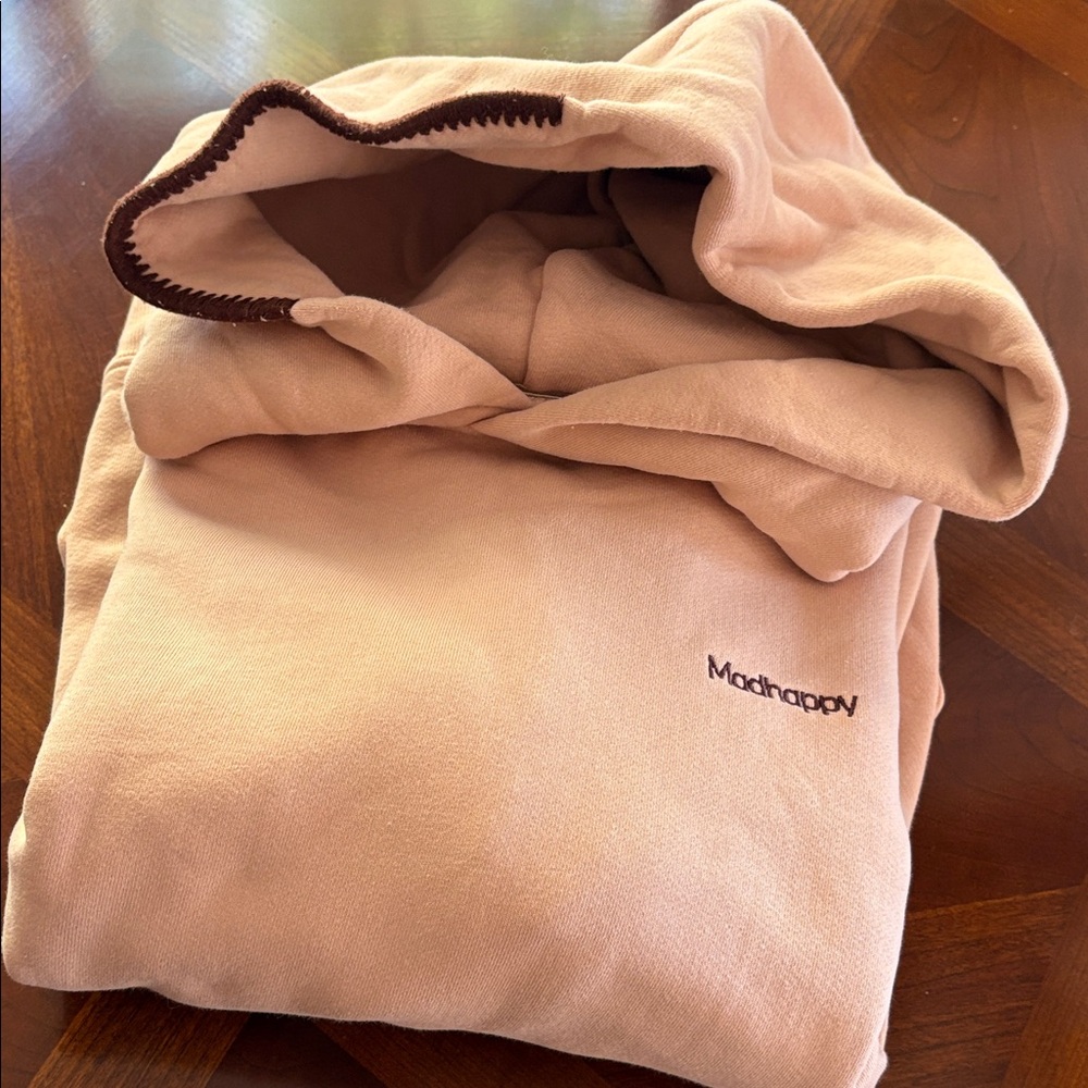 Madhappy Peach Hoodie with Dark Trim